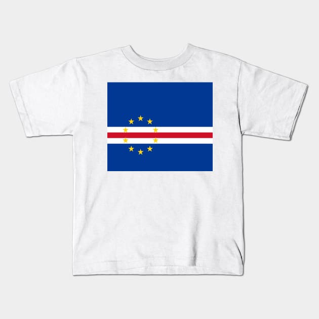 Cape Verde flag Kids T-Shirt by flag for all